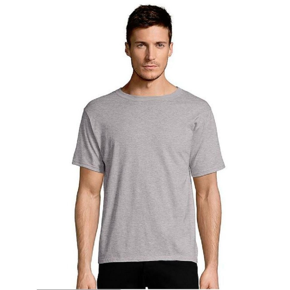 Hanes ComfortBlend‎ EcoSmart Crew Neck Grey Short Sleeve T-Shirt Men's Small NEW